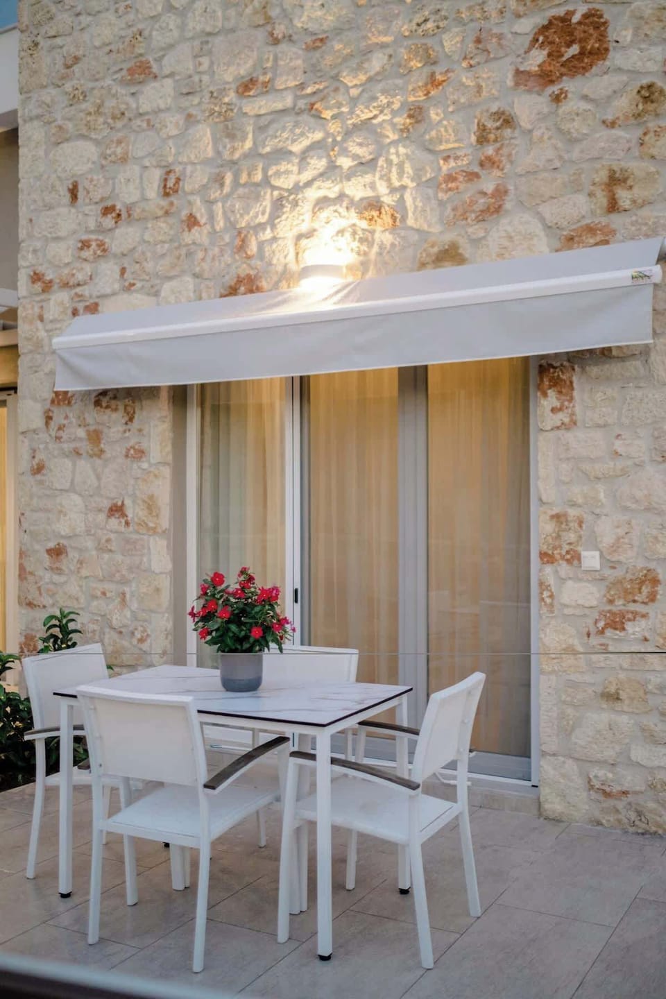 Private outdoor dining area perfect for breakfast or sunset dinners
