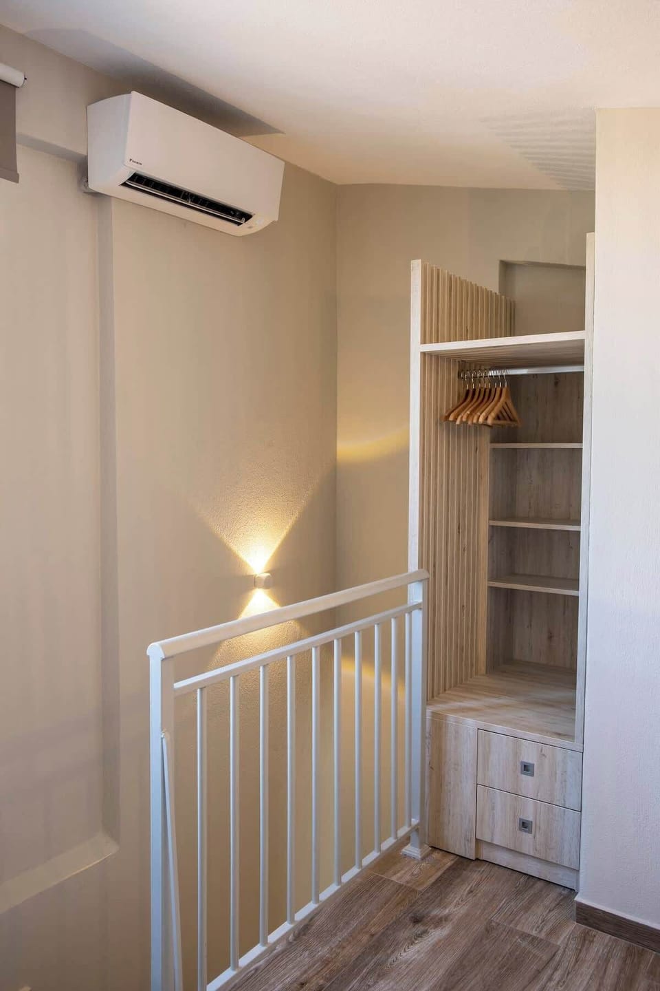 Bright upper floor with airy modern design