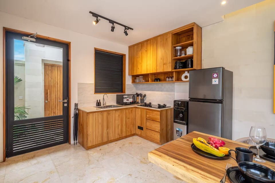 Family Villa, 2 Bedrooms, Private Pool | Private kitchen | Electric kettle, toaster, blender, spices