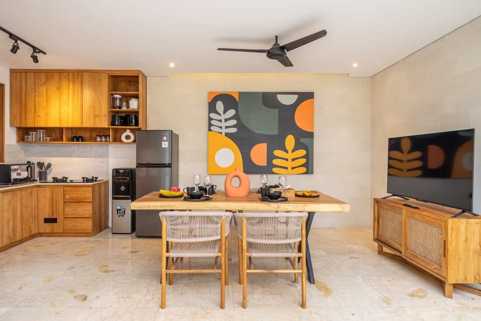 Family Villa, 2 Bedrooms, Private Pool | Private kitchen | Electric kettle, toaster, blender, spices