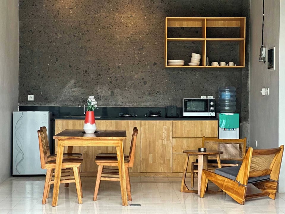 Villa, 2 Bedrooms, Private Pool, Pool View | Private kitchen | Coffee/tea maker, dining tables