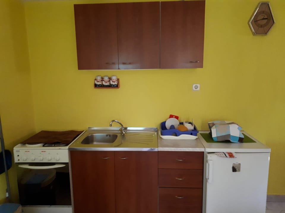Apartment (A1) | Private kitchen | Fridge, oven, stovetop, espresso maker