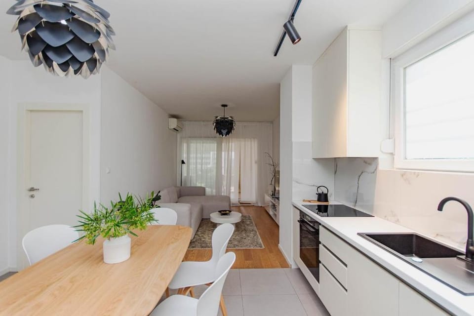 Apartment (A1) | Private kitchen | Espresso maker, fridge, microwave, oven