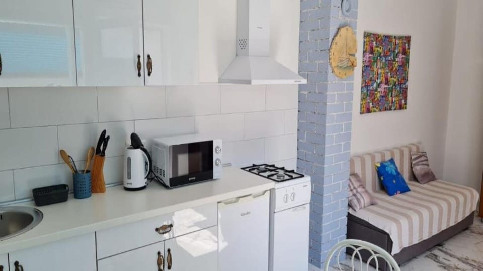 Studio (A1) | Private kitchen | Mini-fridge, microwave, stovetop, electric kettle