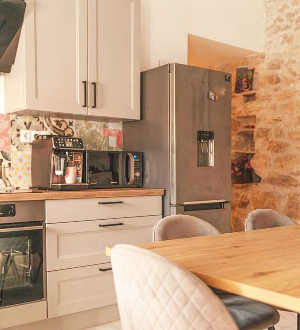Villa | Private kitchen | Espresso maker, fridge, microwave, oven