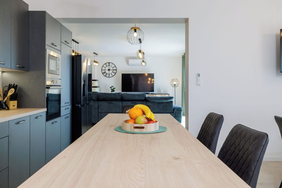 Villa | Private kitchen | Espresso maker, fridge, microwave, oven