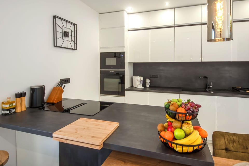 Villa | Private kitchen | Espresso maker, microwave, dishwasher, electric kettle