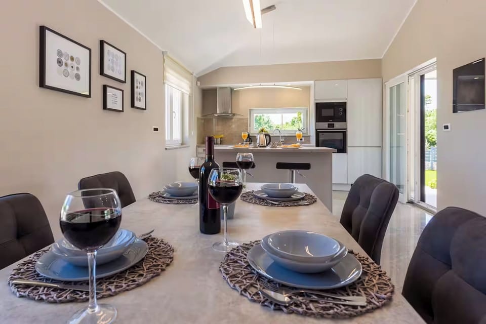 Villa | Private kitchen | Espresso maker, microwave, oven, stovetop
