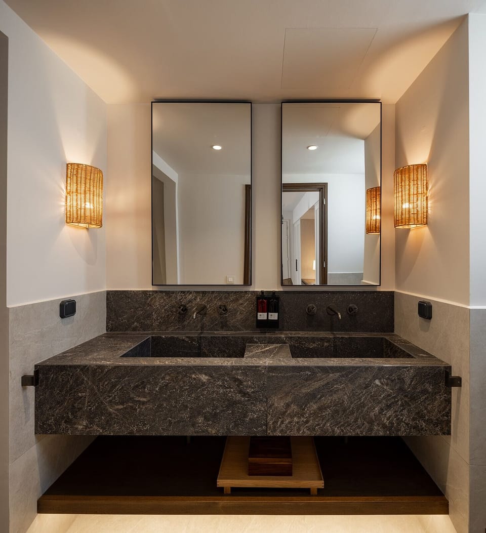 Exclusive Double with Private Pool | Bathroom | Shower, hair dryer, towels, soap