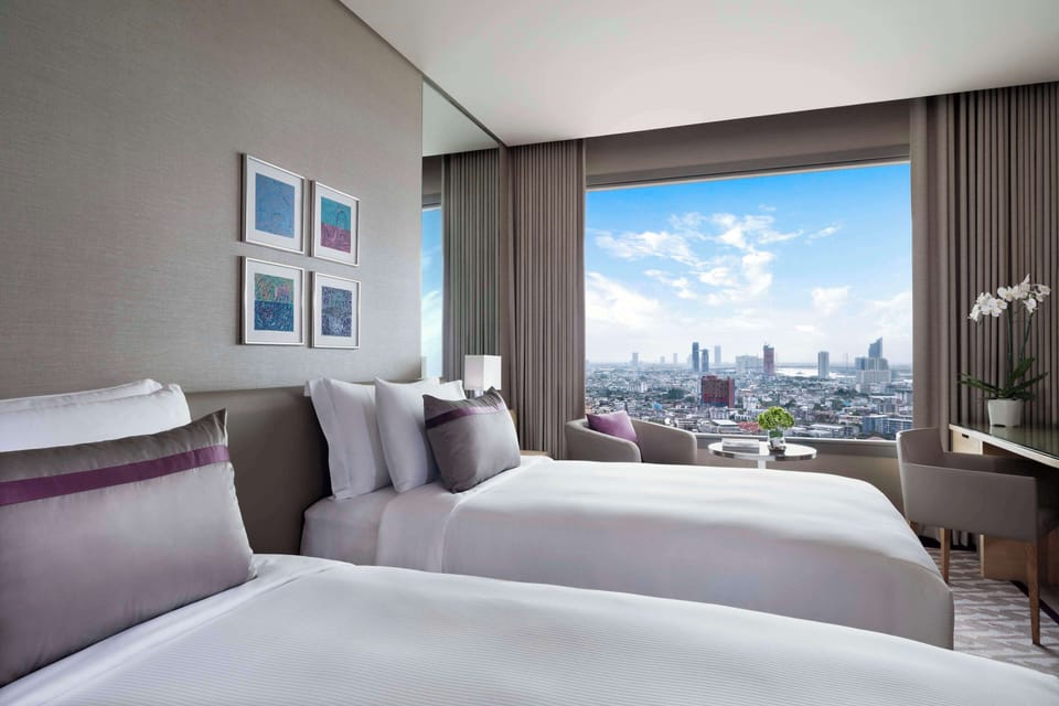 River View Room | Premium bedding, pillowtop beds, minibar, in-room safe