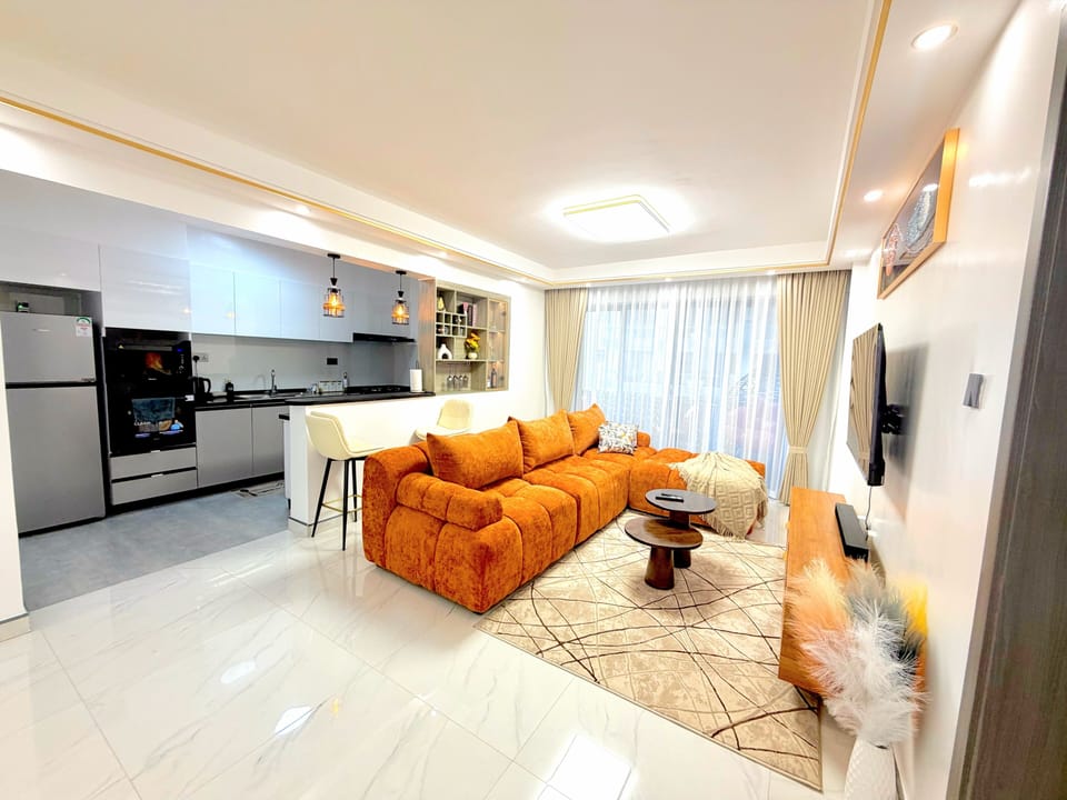 Standard Apartment, 2 Bedrooms, Balcony, City View | Living area
