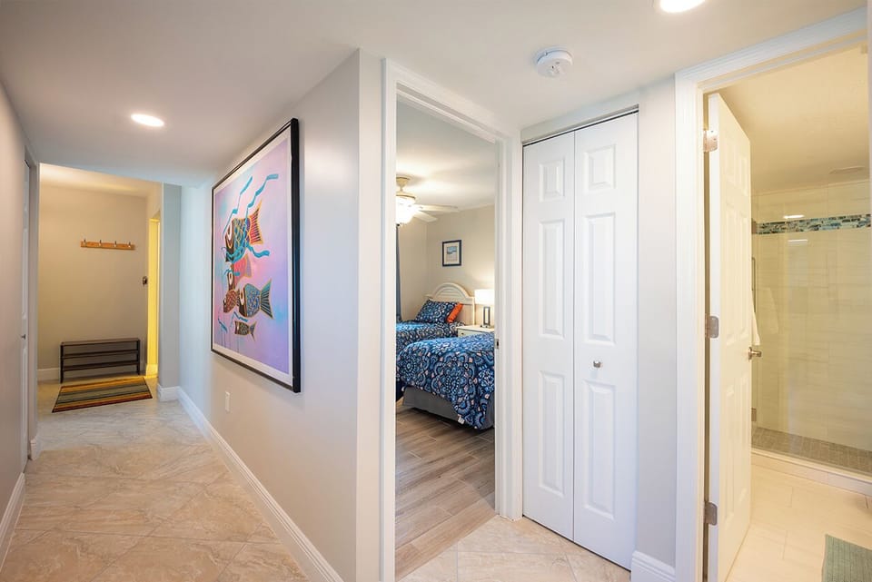 Guest Bedroom is right next door to the Guest Bath