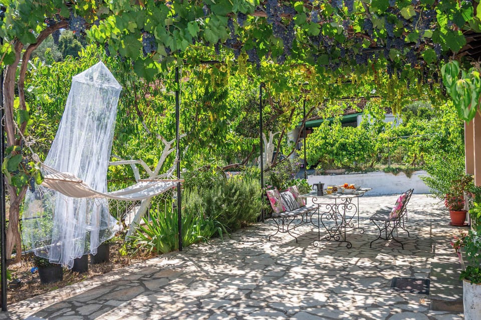 Relax in the garden under natural shade