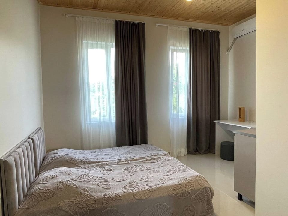 Double or Twin Room, Garden View | Desk, laptop workspace, blackout drapes, soundproofing