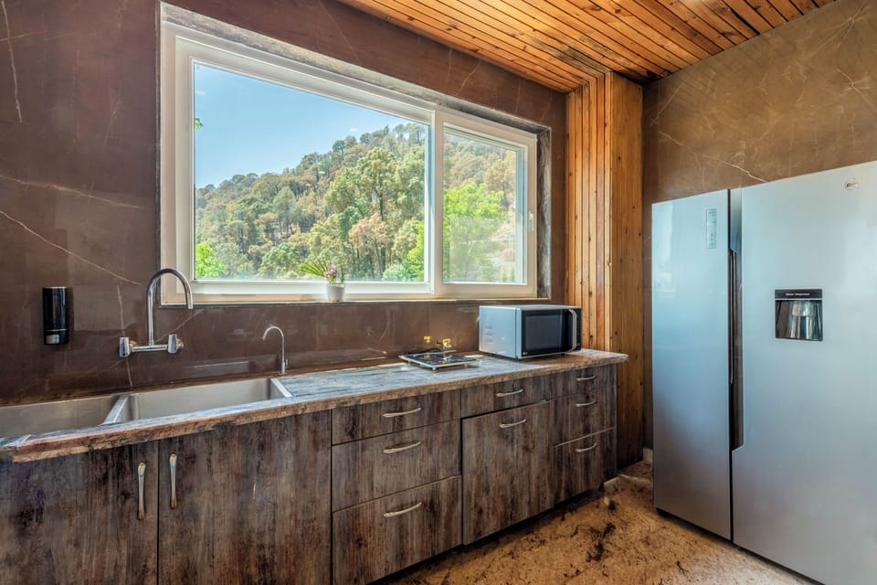 Deluxe Apartment, Garden View | Private kitchen