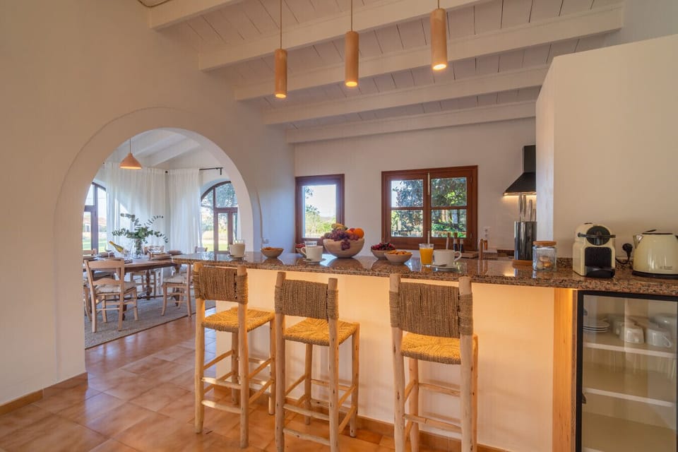 kitchen and dining room