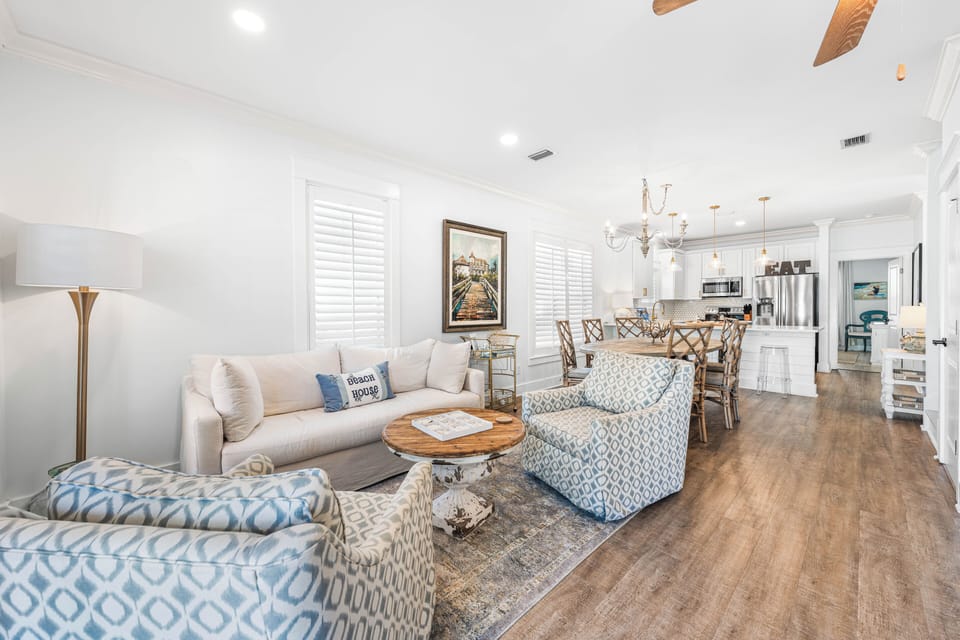 Gather, play, and unwind in this spacious, comfortable living room.