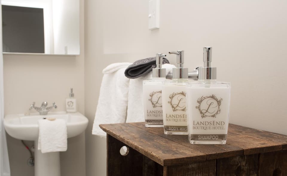 Shower, free toiletries, hair dryer, bathrobes