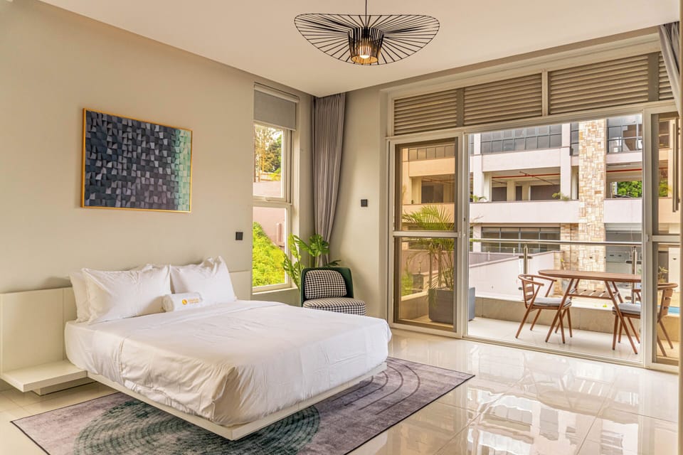 Studio, Balcony, Pool View | Blackout drapes, free WiFi