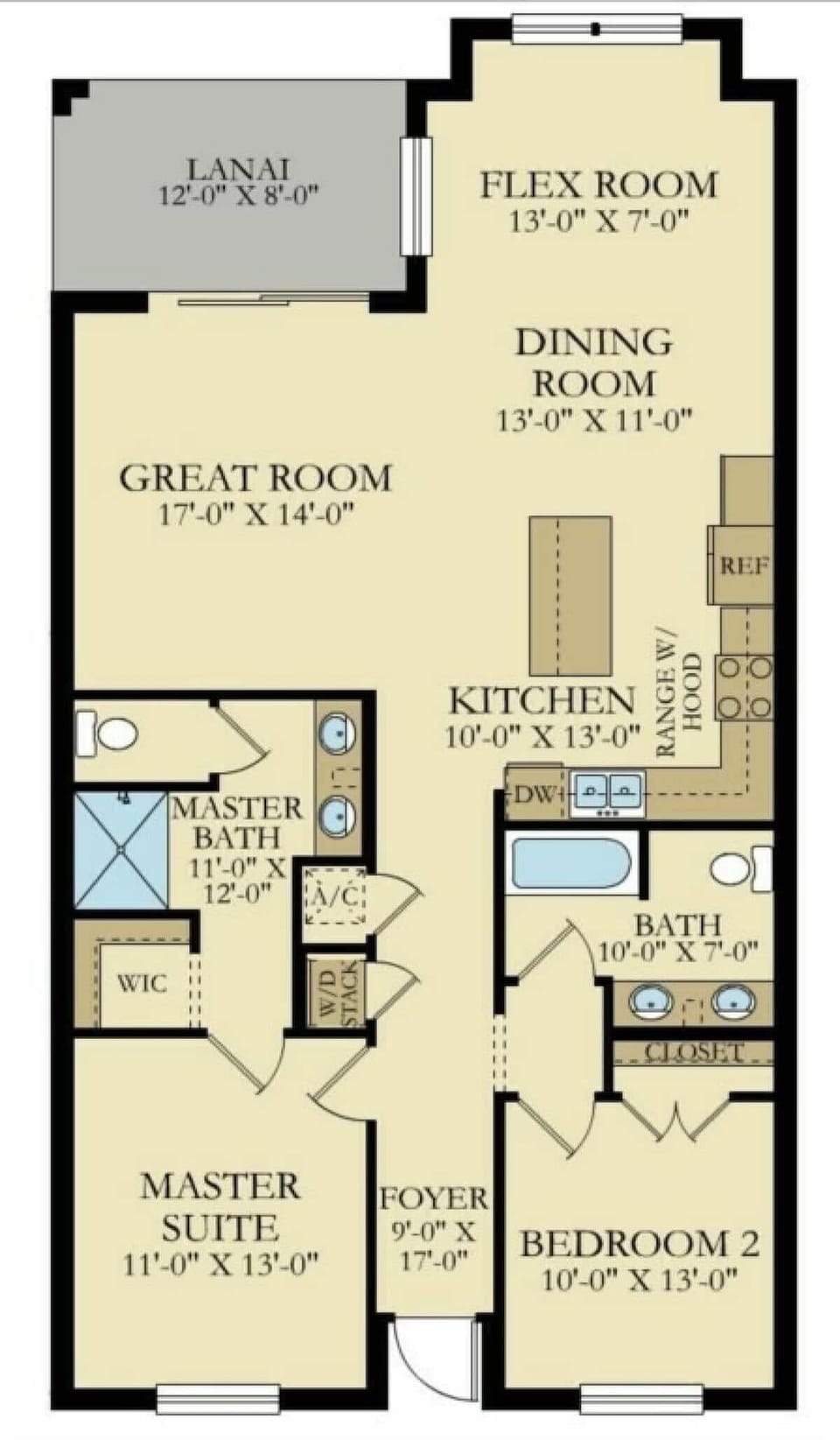 Apartment, Multiple Beds, Pool View (3120PC-SVH) | Floor plan