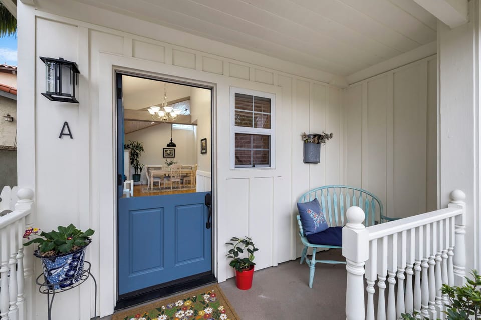 Covered Front Porch with Dutch Door Entry