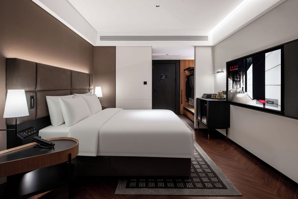 Superior Double Room, Courtyard View | In-room safe, desk, laptop workspace, blackout drapes