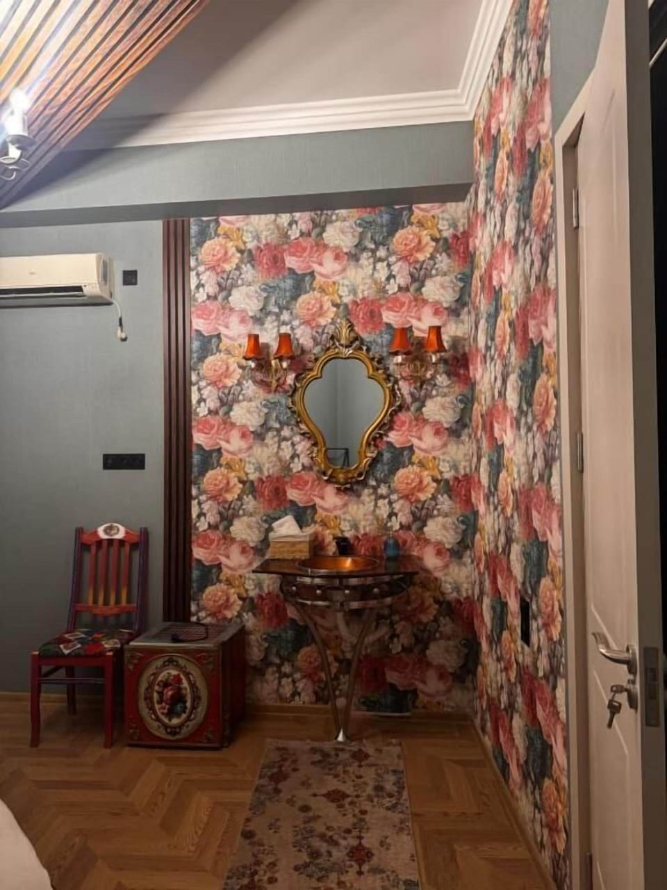 Iron/ironing board (on request), WiFi (free), individually decorated