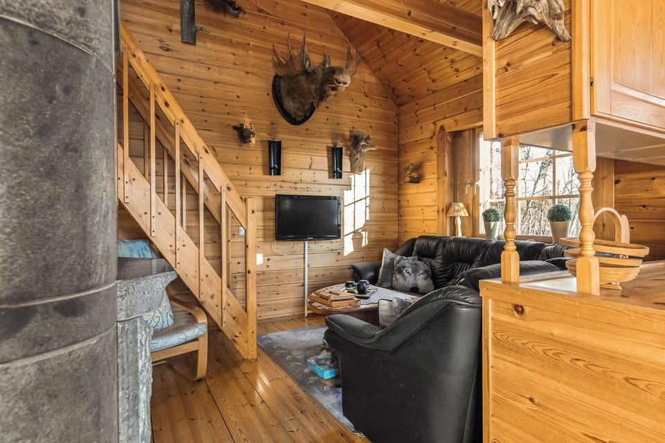 Cabin, 4 Bedrooms, Non Smoking, Mountain View | Living area
