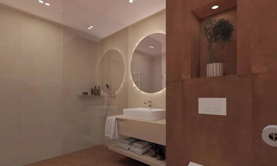 Hair dryer, bathrobes, slippers, towels