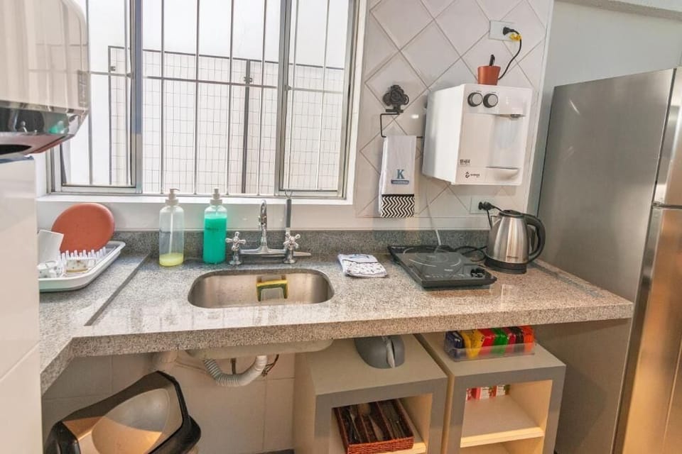 Shared fridge, microwave