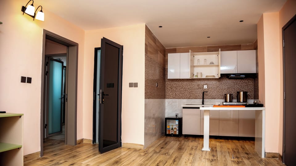 Comfort Apartment, City View | Private kitchen
