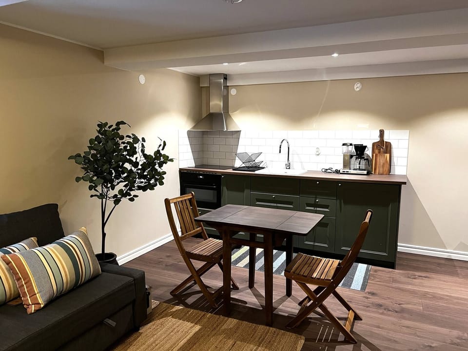 Apartment, 1 Bedroom, Smoking, Patio | Dining room