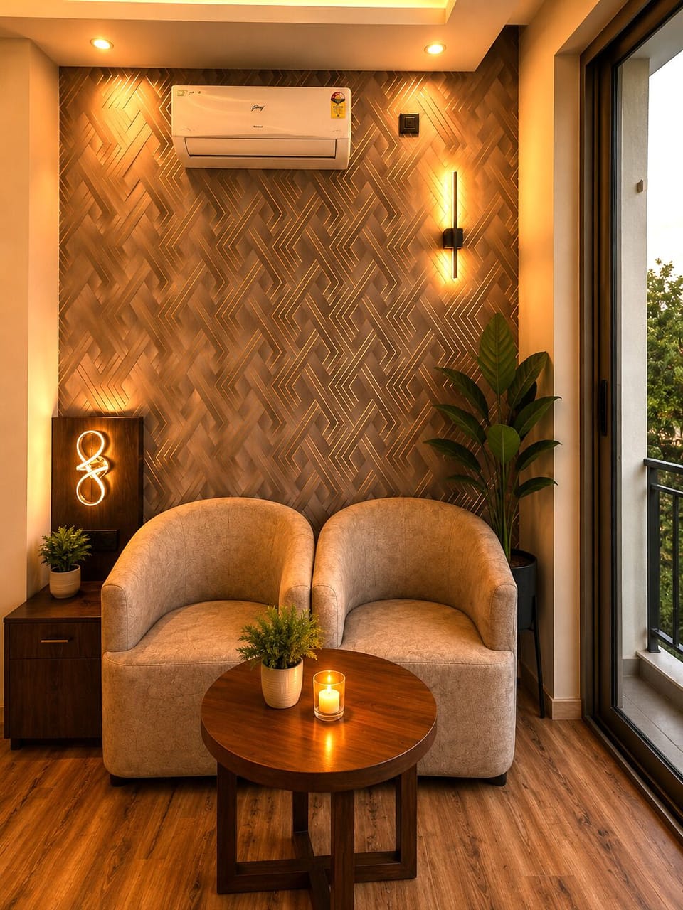 Double Room, Balcony, Lake View | In-room dining