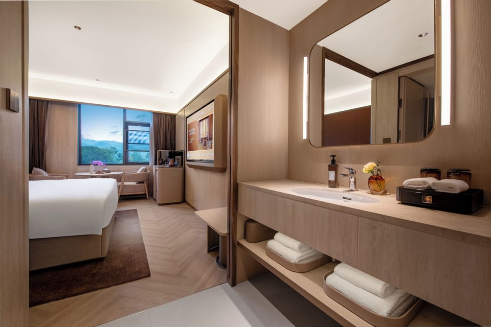 Superior Double Room | Minibar (free items), desk, laptop workspace, blackout drapes