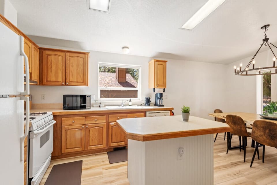 Modern Appliances Meet Warm Cabin Charm