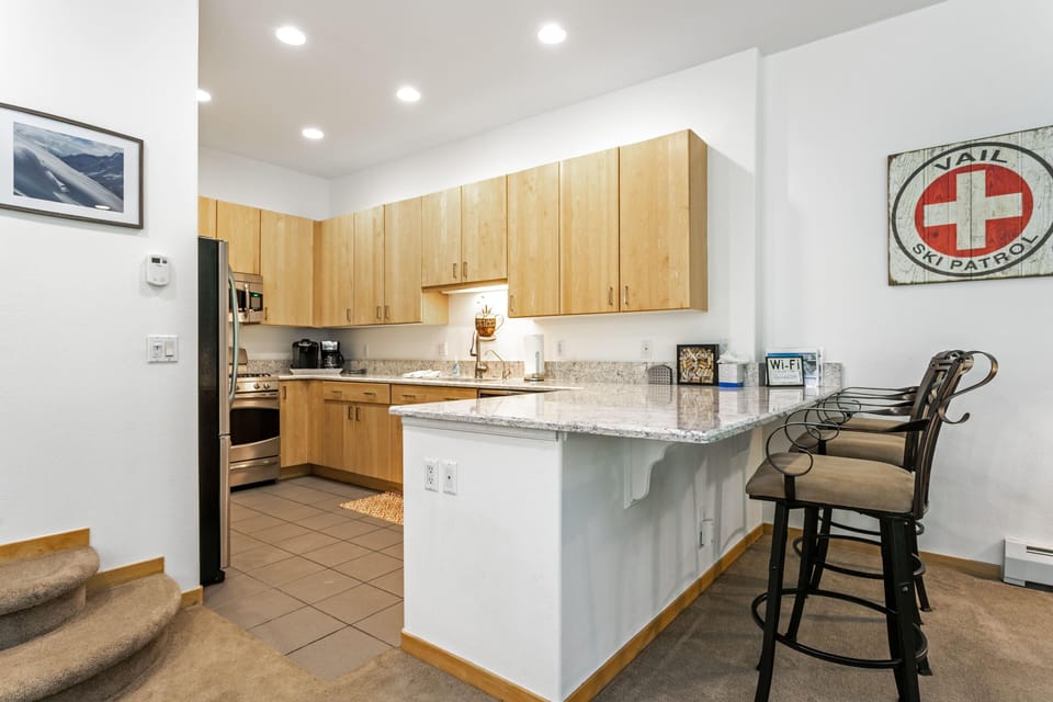 Condo, Multiple Beds (Savoy Villas 4D, 3BD Vail Condo with ) | Private kitchen
