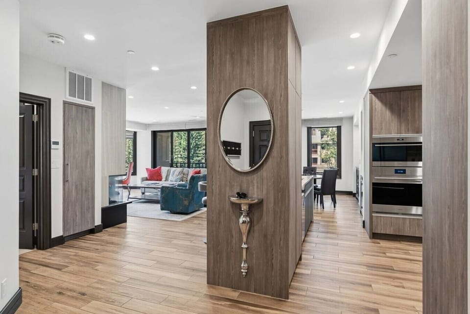 Open plan living space with modern design