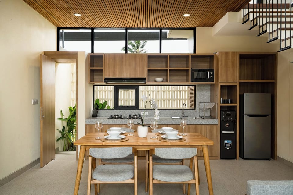 Villa, 2 Bedrooms, Private Pool, Pool View | Private kitchen | Fridge, microwave, stovetop, coffee/tea maker