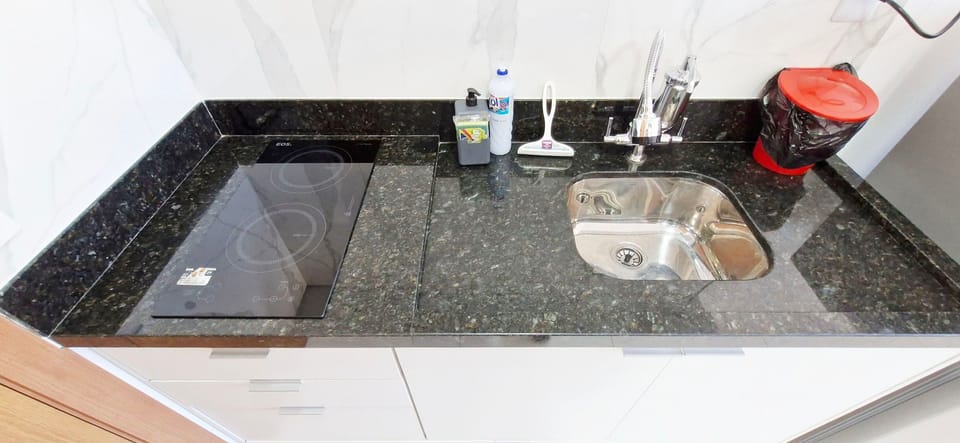Basic Apartment | Private kitchen | Mini-fridge, microwave, cookware/dishes/utensils