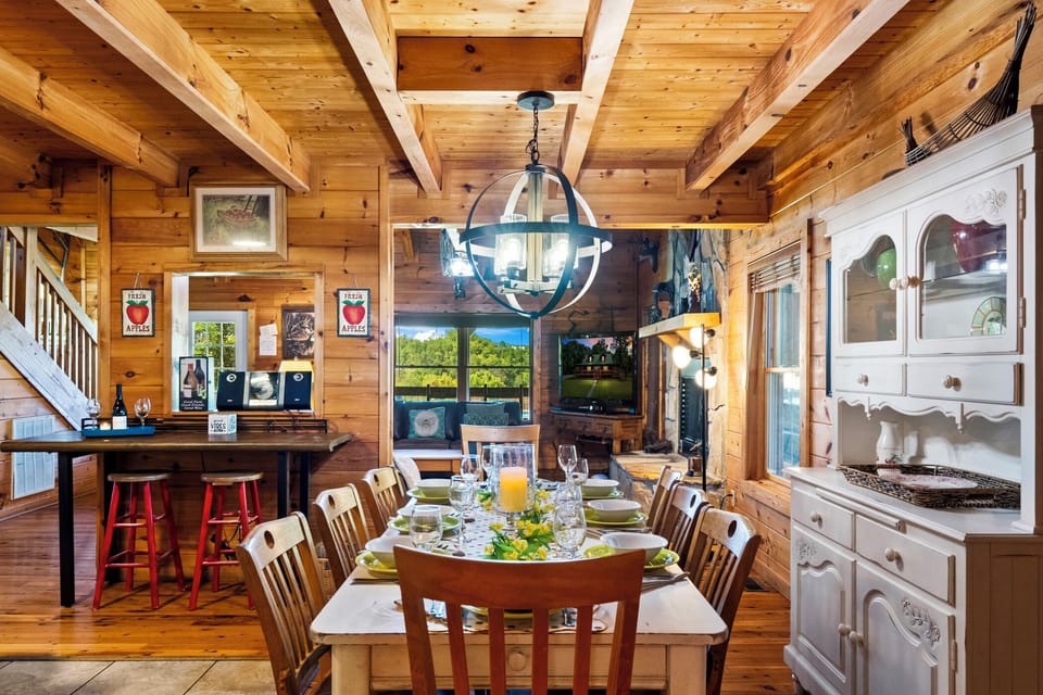Dining room through to the Living room.