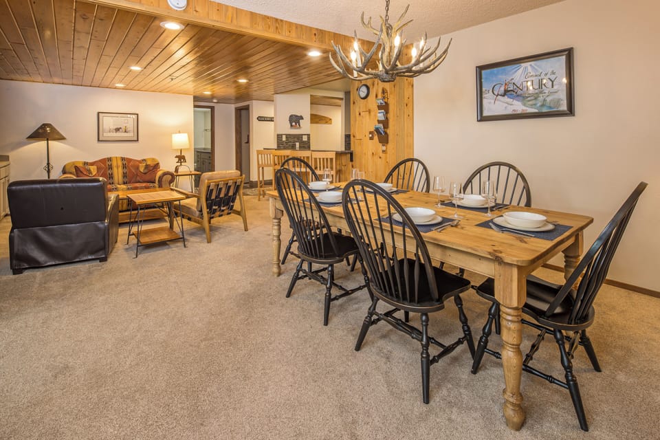 Spacious open concept layout with dining and space to unwind | Main Level