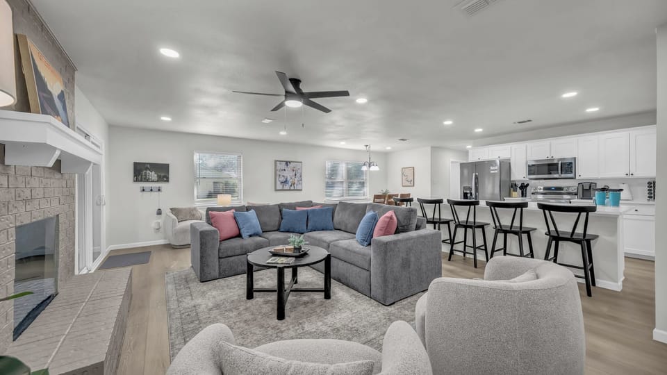 Fully remodeled and comfy furnishings ready to host you and your group! 