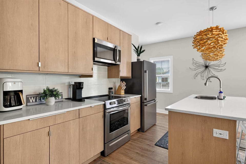 Kitchen: Gather around the island to plan your next Louisville adventure, eat great food or check your socials!