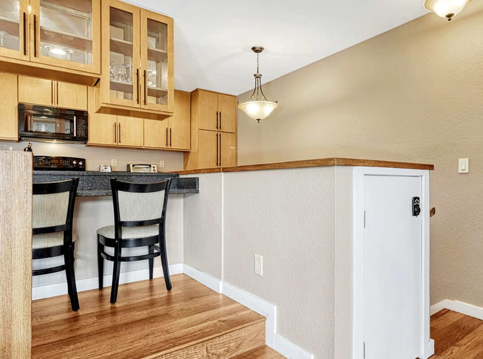 Make mealtime memories together in the raised dining area​