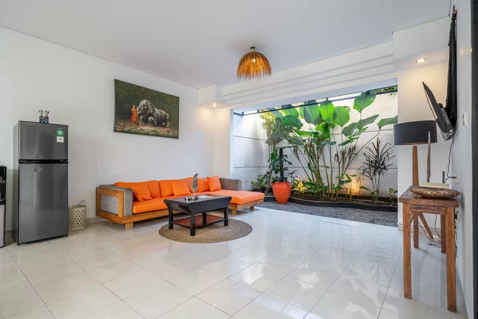 Family Villa, 3 Bedrooms, Private Pool | Living area | 50-inch Smart TV with digital channels