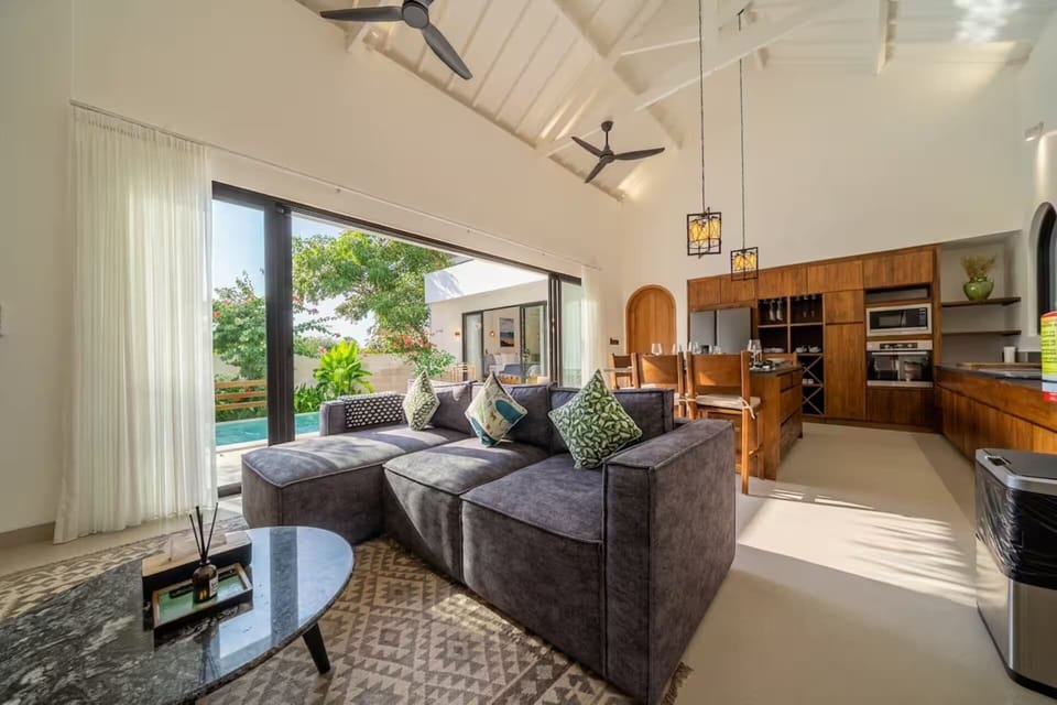 Luxury Villa, 4 Bedrooms, Private Pool | Living area | 55-inch Smart TV with digital channels