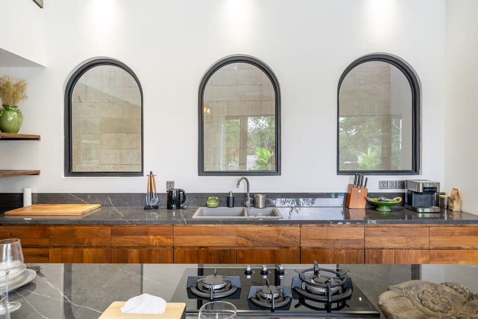 Luxury Villa, 4 Bedrooms, Private Pool | Private kitchen | Electric kettle, spices, eco-friendly cleaning products, paper towels
