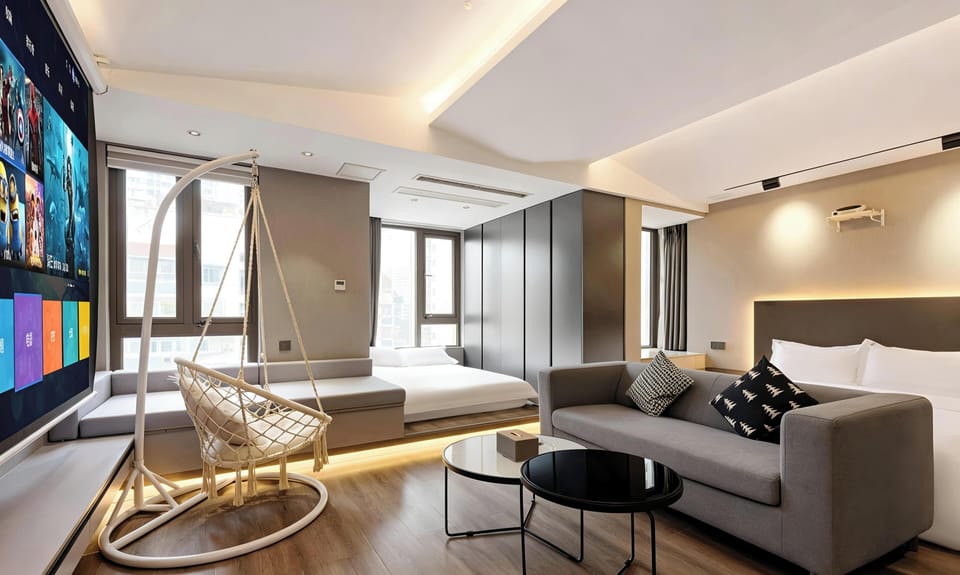 Comfort Triple Room | Premium bedding, down comforters, blackout drapes, WiFi (free)