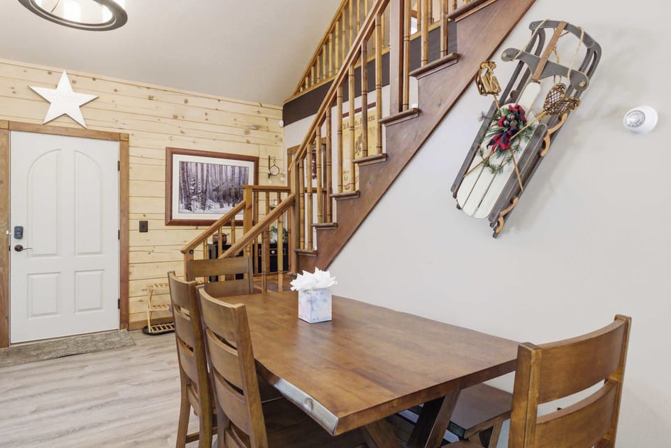 Gather around the dining table for shared meals, game nights, or morning coffee before adventures.