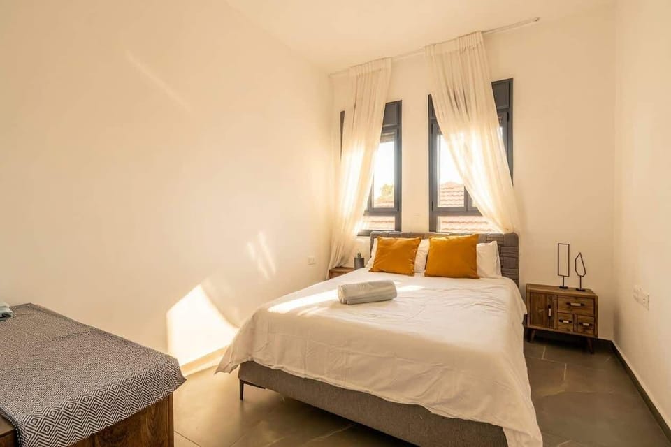 Cozy bedroom with a double bed and a peaceful, relaxing feel.